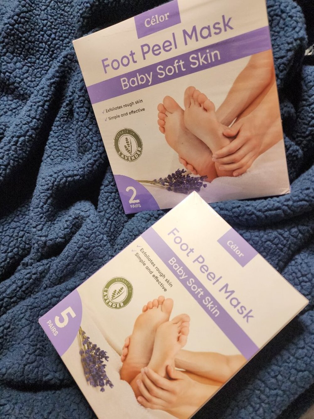 Célor Foot Peel Mask (7 pairs) – Baby Soft Skin (Lavender Extract) - Picture 2 of 2